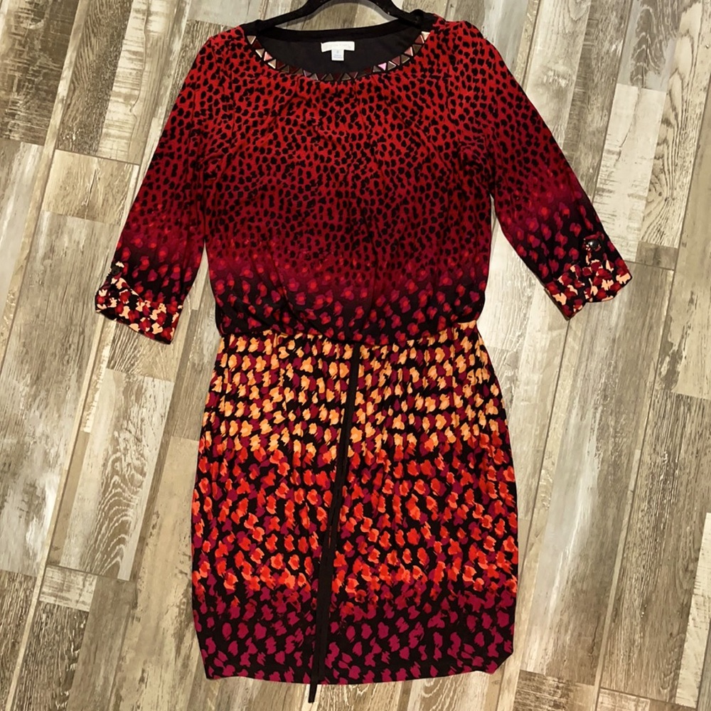Red cocktail dress size 6.